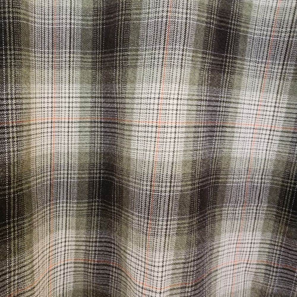 Carrhart Olive Plaid Heavyweight Flannel Size Xl Utility Work Wear Outdoors - Picture 5 of 11